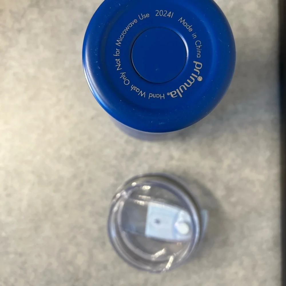 Primula Stainless Steel Travel Tumbler with Light Blue Flip Lid